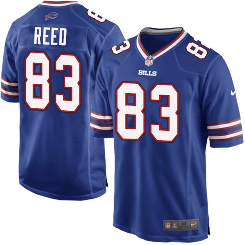 Men's Game Andre Reed Nike Jersey Royal Blue Home - #83 NFL Buffalo Bills